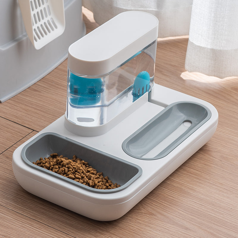 Comedero y Bebedero 2 en 1 para Mascotas – 1500ml, Doble Bowl