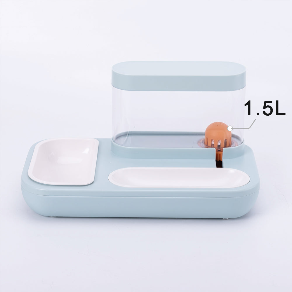 Comedero y Bebedero 2 en 1 para Mascotas – 1500ml, Doble Bowl
