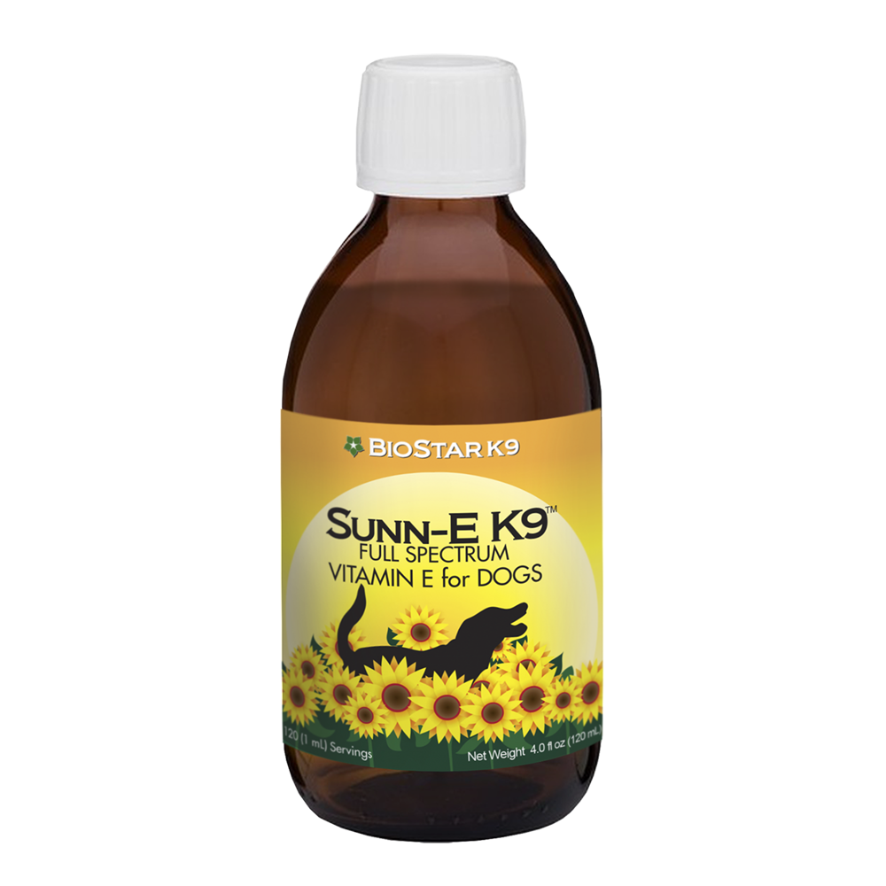 Sunn-E K9 – Vitamina E Natural de Espectro Completo para Perros
