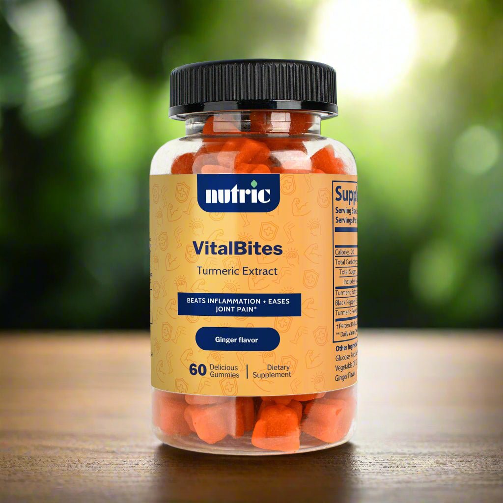 VitalBites Gomitas de Cúrcuma con Pimienta Negra – Antiinflamatorio Natural